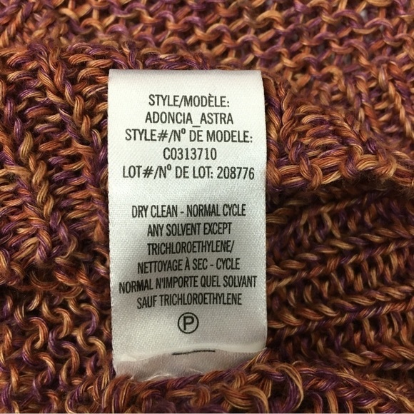 THEORY 100% Linen Sweater Adoncia Astra Loose Split Back Multicolor Size P/TP XS - Picture 8 of 13